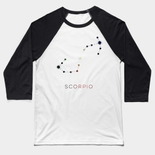 SCORPIO STAR CONSTELLATION ZODIAC SIGN Baseball T-Shirt